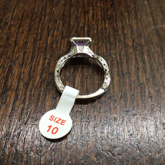 Bomb Party “ Catch A Unicorn Bringback” ring size 10 Lab created lavender crysta - Picture 3 of 7